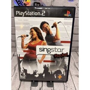 Singstar Rocks SONY Playstation 2 PS2 Complete CIB Singing Video Game DVD